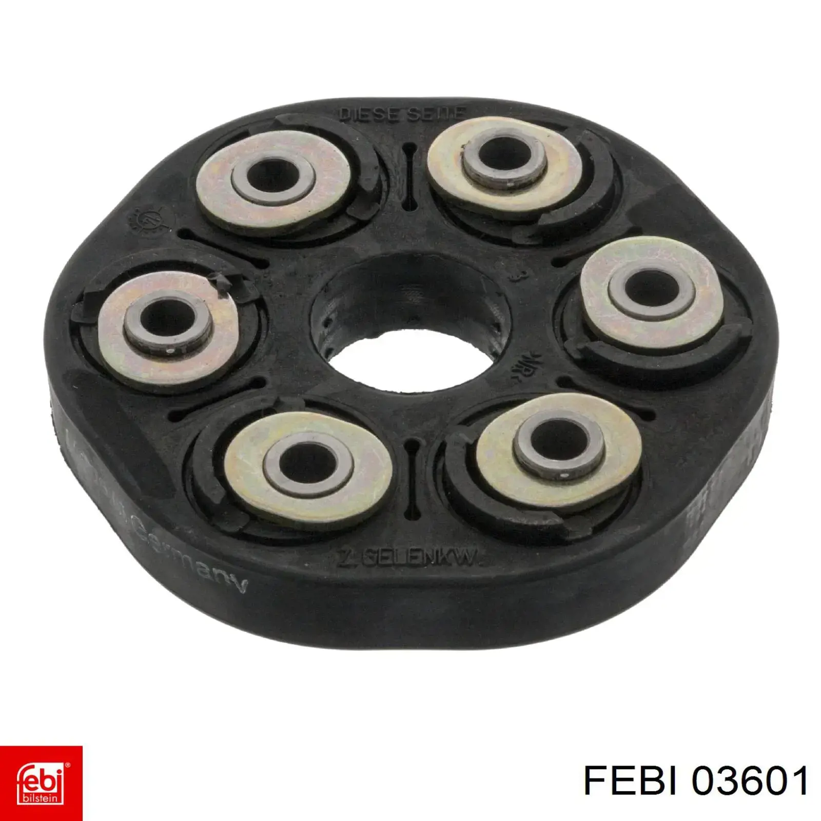 Przegub elastyczny (wg kodów 124 411 00 15, 03918) Febi 03601 cena, od 47,78 USD
