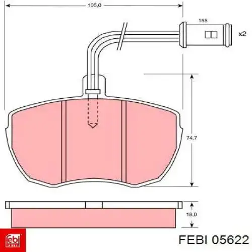 Do koszyka 05622 Febi Silentblock tylnej belki