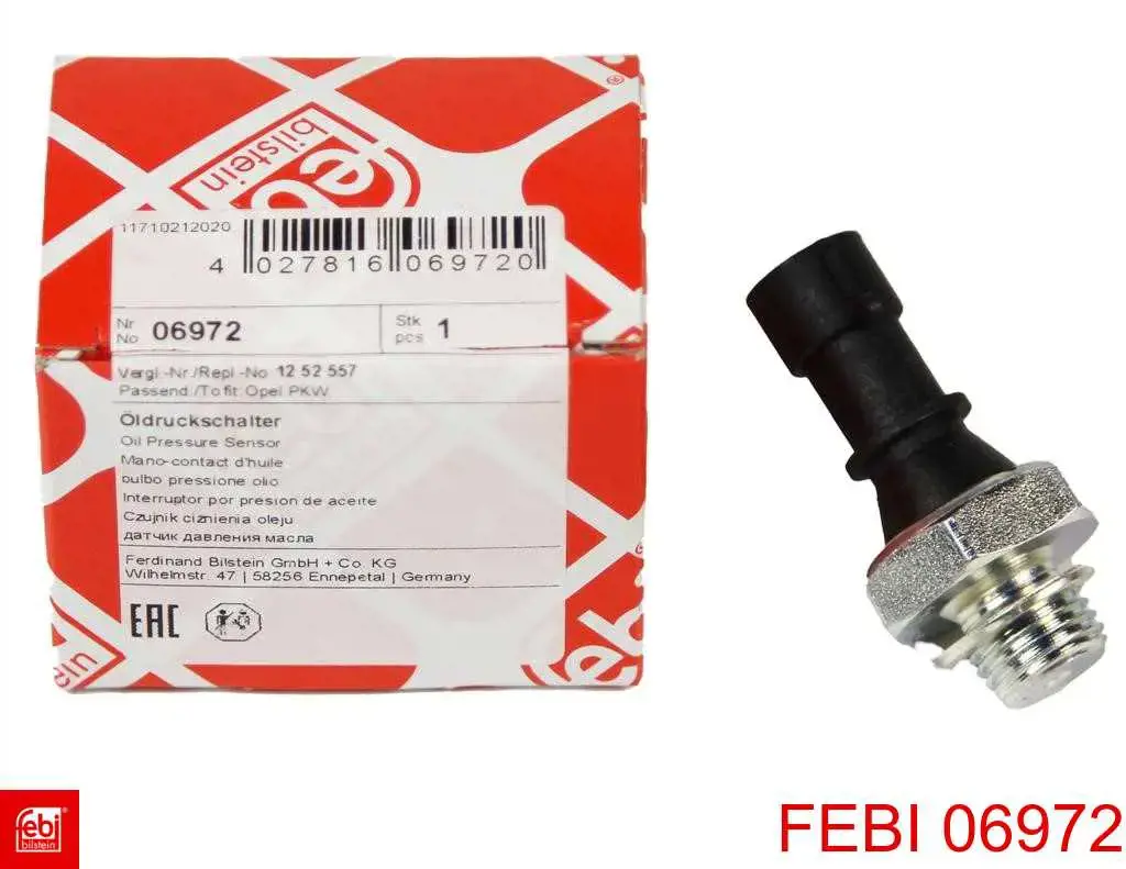 Czujnik ciśnienia oleju Febi 06972 cena, od 5,85 USD