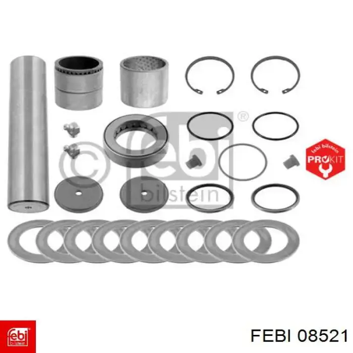 Zestaw naprawczy sworznia zwrotnicy Febi 08521 cena, od 114,75 USD