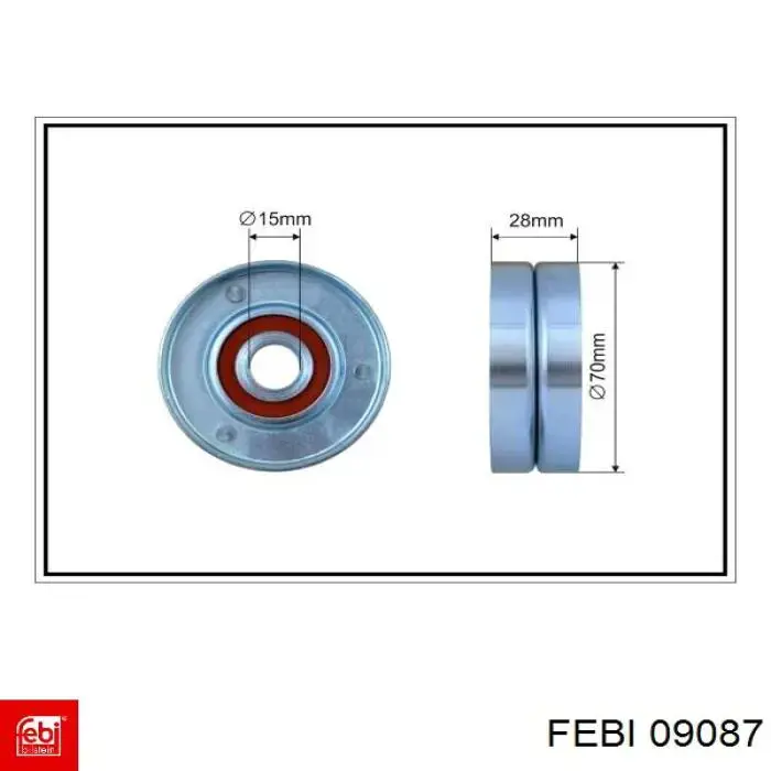 Do koszyka 09087 Febi Silentblock tylnego wahacza podłużnego przedni
