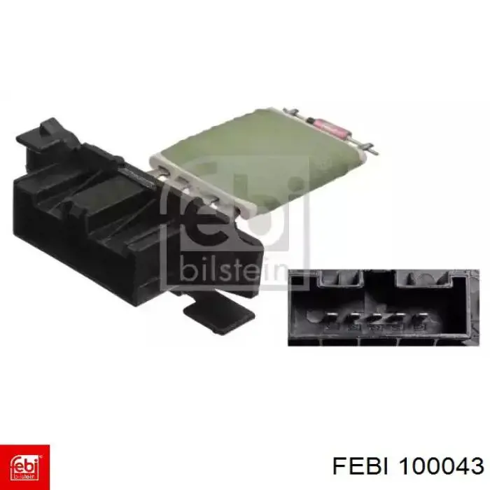 Rezystor wentylatora nagrzewnicy (ogrzewacza kabiny) Febi 100043 cena, od 16,33 USD