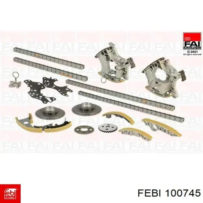 Łańcuch rozrządu, zestaw Febi 100745 cena, od 394,72 USD