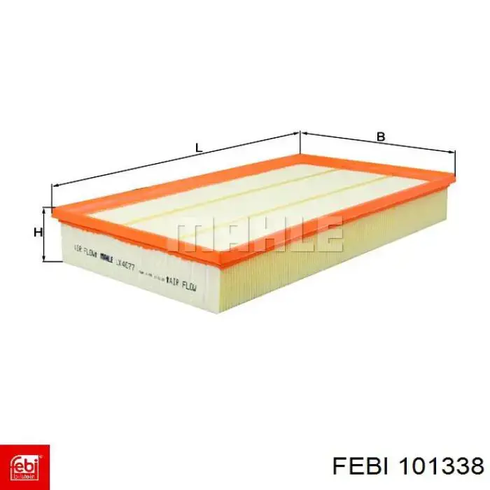 Filtr powietrza Febi 101338 cena, od 20,34 USD