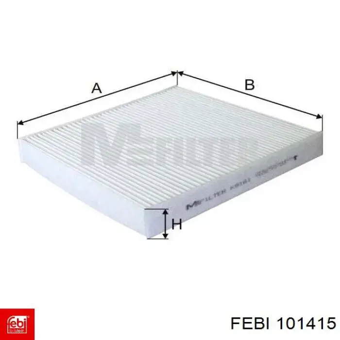 Filtr kabiny Febi 101415 cena, od 10,91 USD
