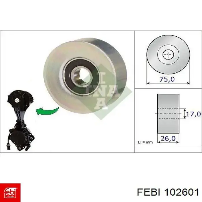 Napinacz paska napędowego BMW 11287598832