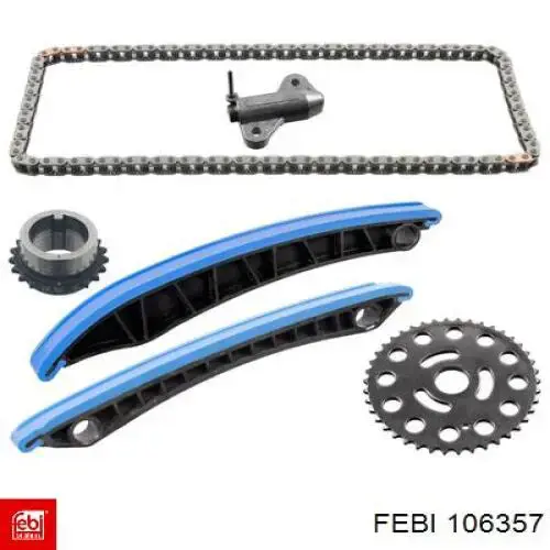 Łańcuch rozrządu, zestaw Febi 106357 cena, od 140,94 USD