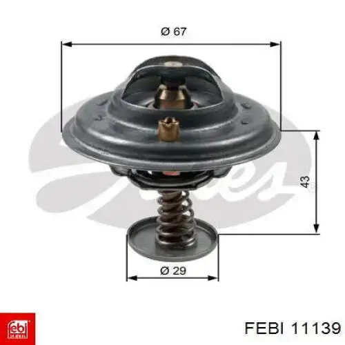 Termostat Febi 11139 cena, od 5,59 USD