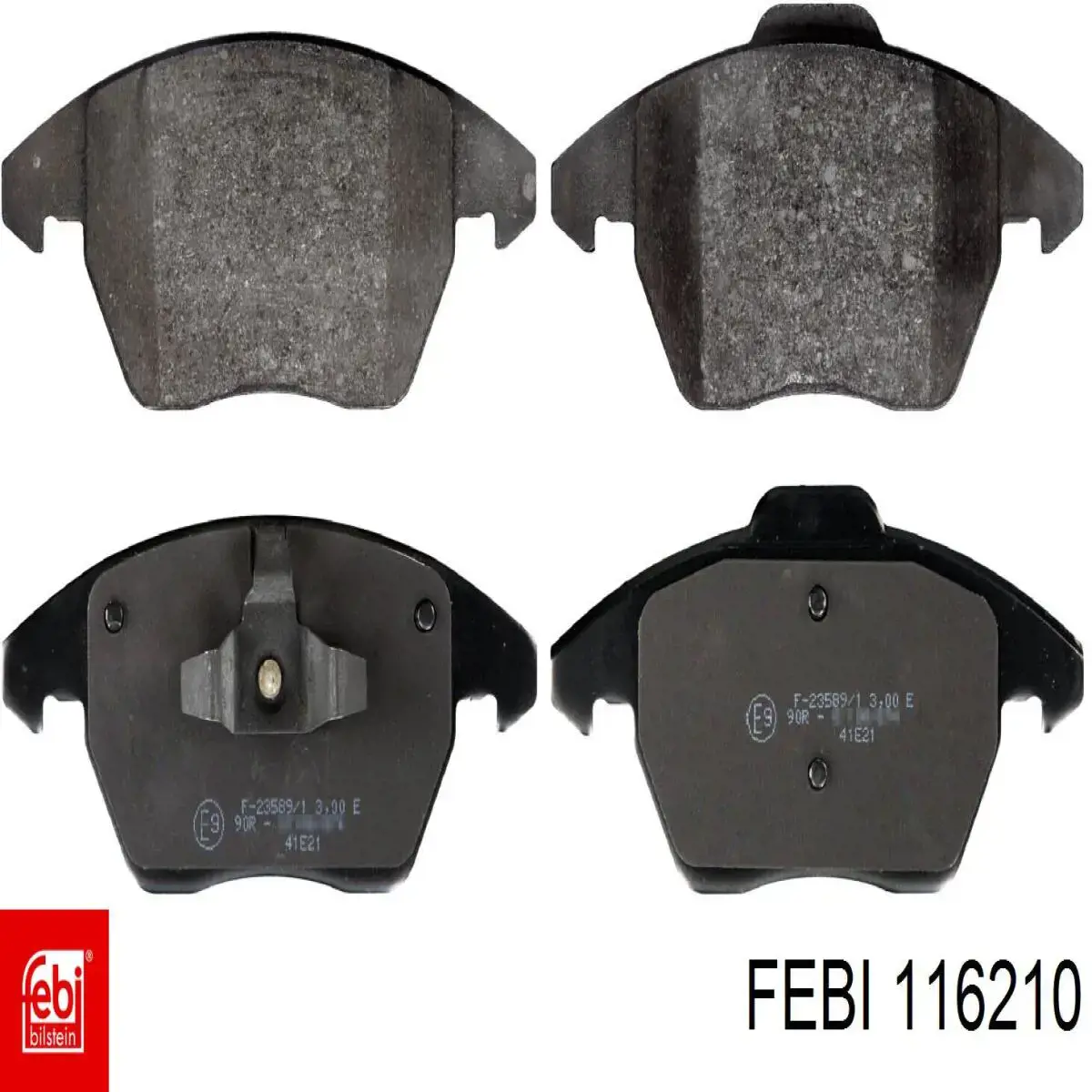 116210 Febi Klocki hamulcowe przednie tarczowe