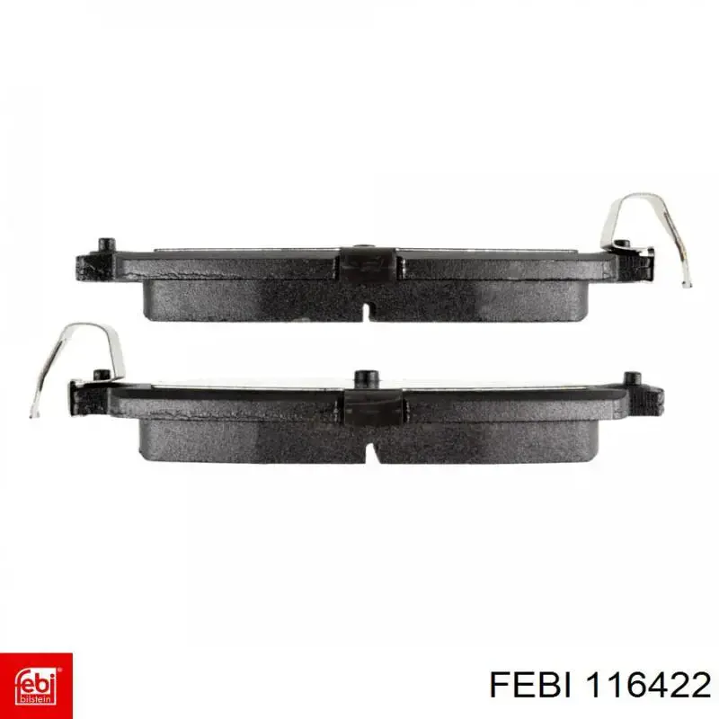 Okładziny (klocki) do hamulców tarczowych tylne Febi 116422 cena, od 26,82 USD