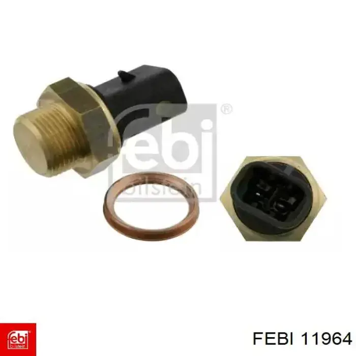 Czujnik temperatury płynu chłodzącego (włączenia wentylatora chłodnicy) Febi 11964 cena, od 9,46 USD