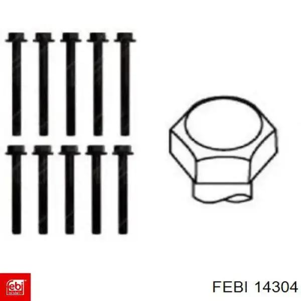 Do koszyka 14304 Febi Śruba głowicy cylindrów