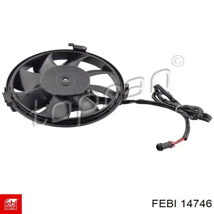 Wentylator elektryczny układu chłodzenia kompletny (silnik+wirnik) Febi 14746 cena, od 58,22 USD
