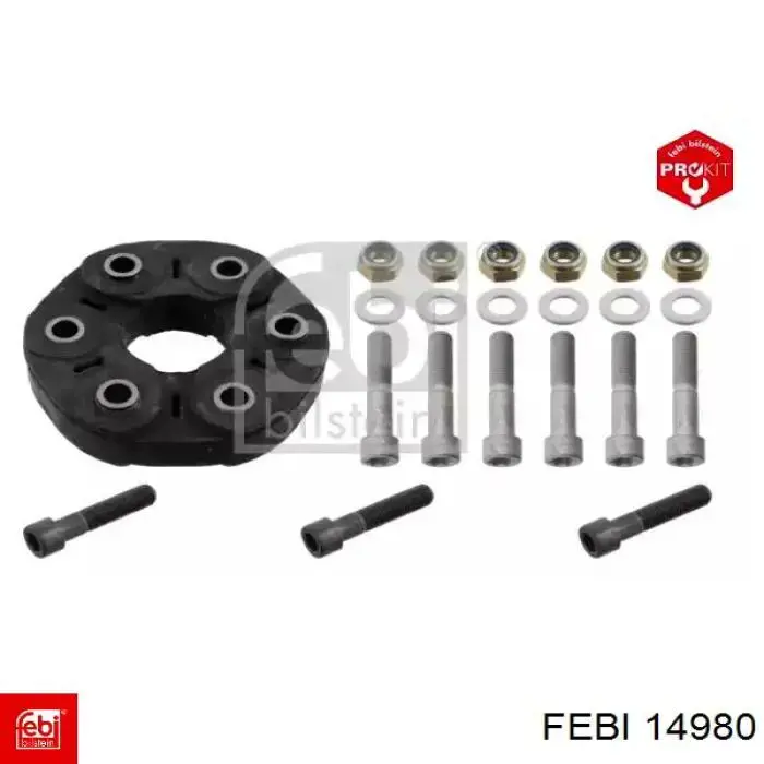 Przegub elastyczny (wg kodów 124 411 00 15, 03918) Febi 14980 cena, od 47,36 USD