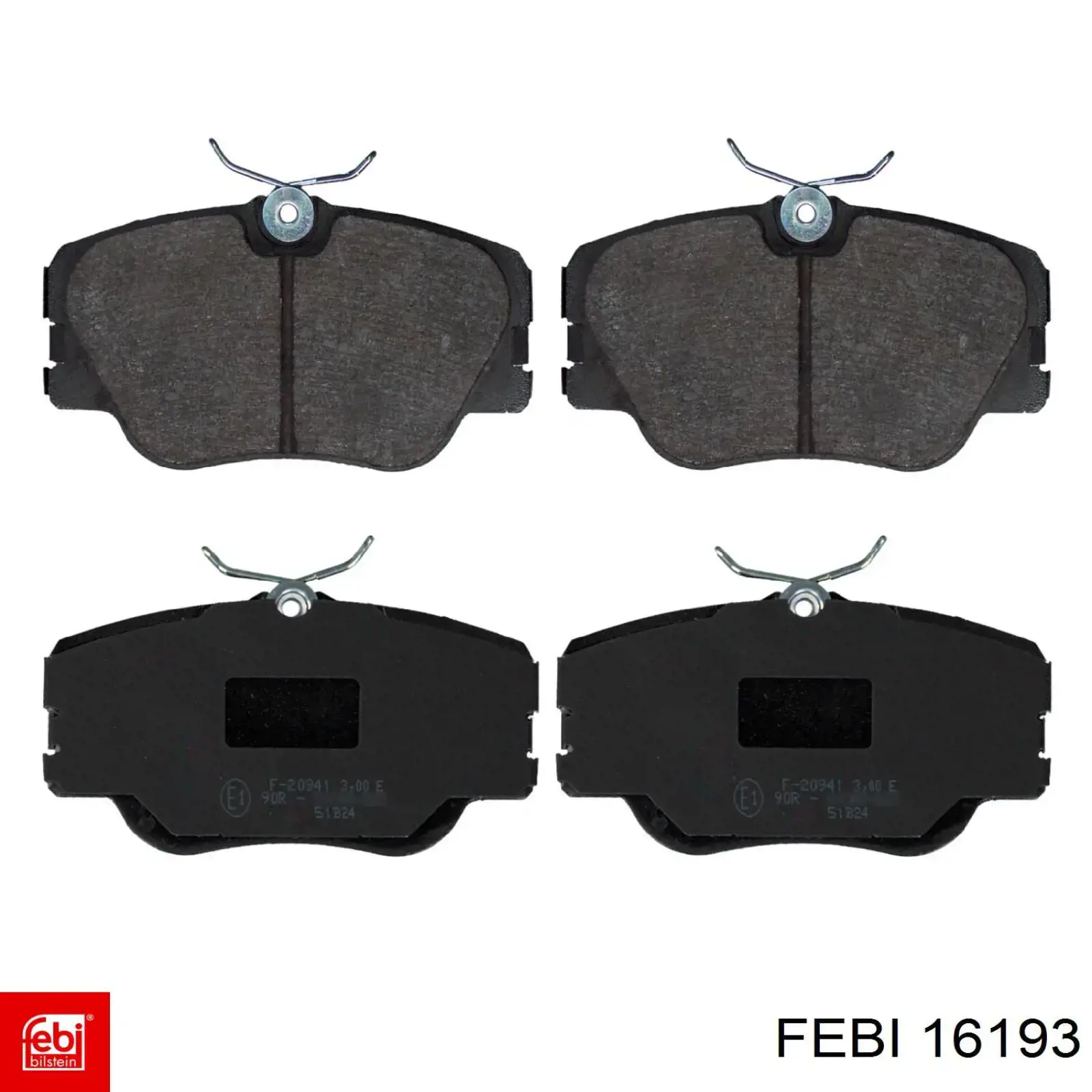 Klocki hamulcowe przednie tarczowe Febi 16193 cena, od 22,63 USD