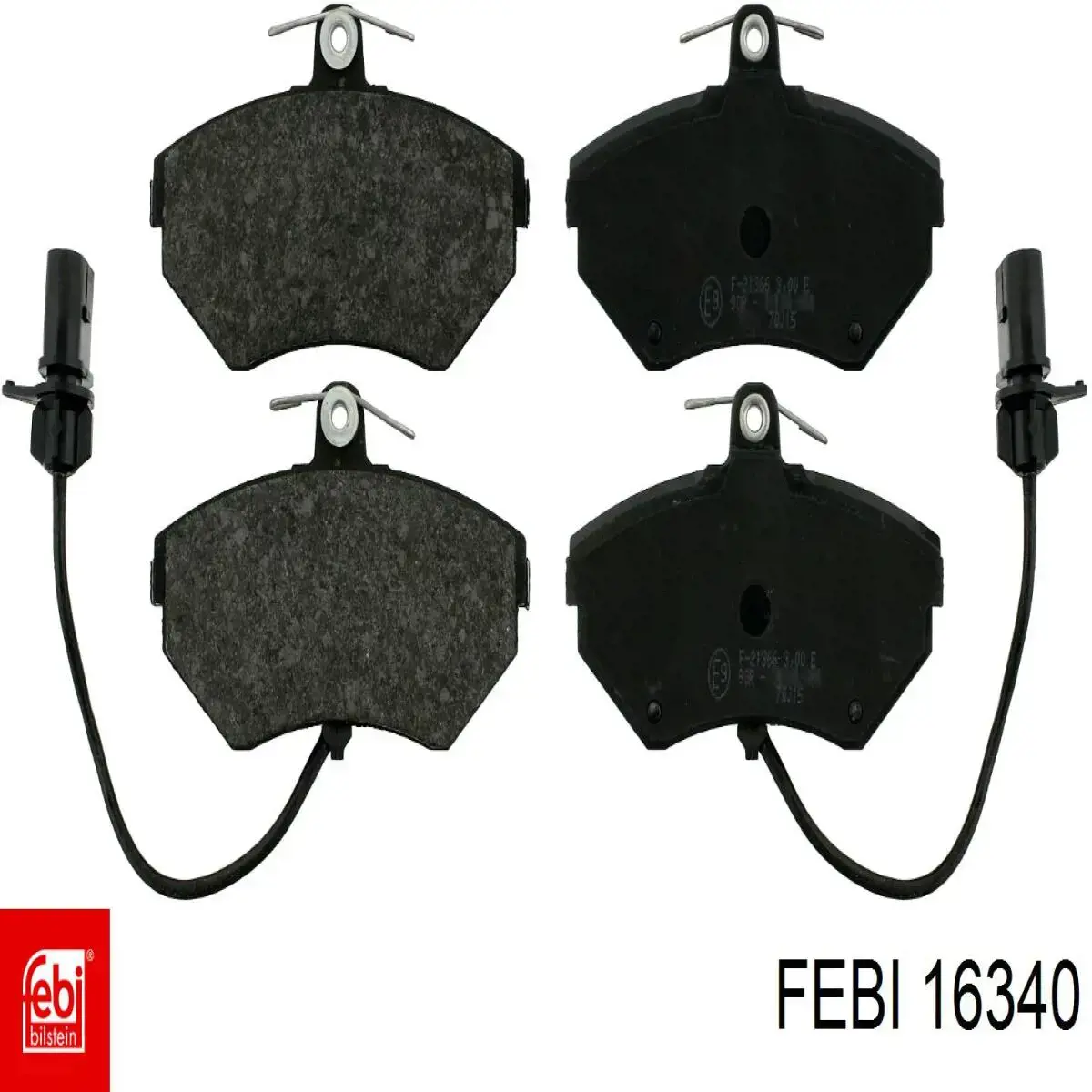 Do koszyka 16340 Febi Klocki hamulcowe przednie tarczowe