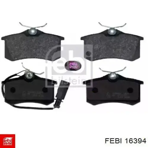 Do koszyka 16394 Febi Okładziny (klocki) do hamulców tarczowych tylne