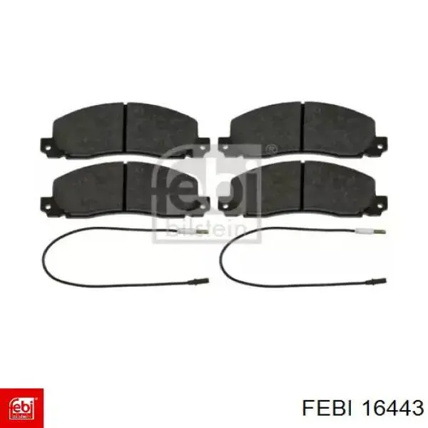 Klocki hamulcowe przednie tarczowe Febi 16443 cena, od 32,18 USD