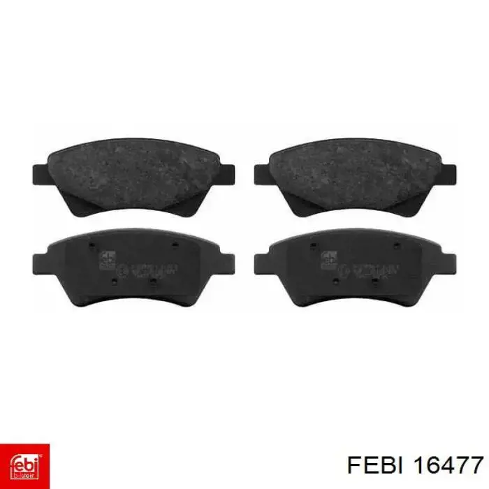 Klocki hamulcowe przednie tarczowe Febi 16477 cena, od 25,47 USD