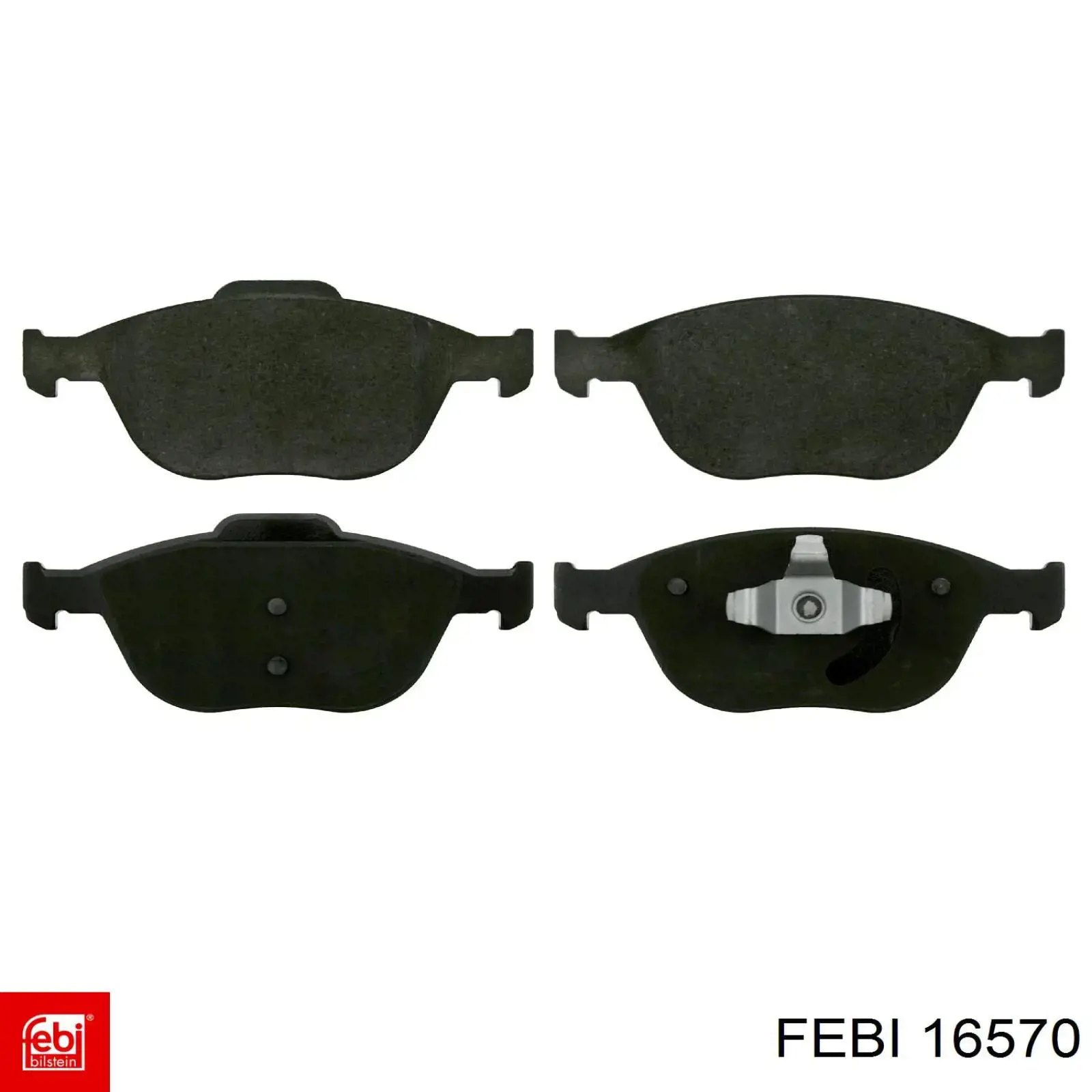 Klocki hamulcowe przednie tarczowe Febi 16570 cena, od 27,07 USD