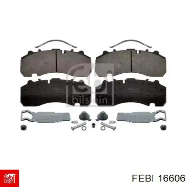 Okładziny (klocki) do hamulców tarczowych tylne Febi 16606 cena, od 83,04 USD