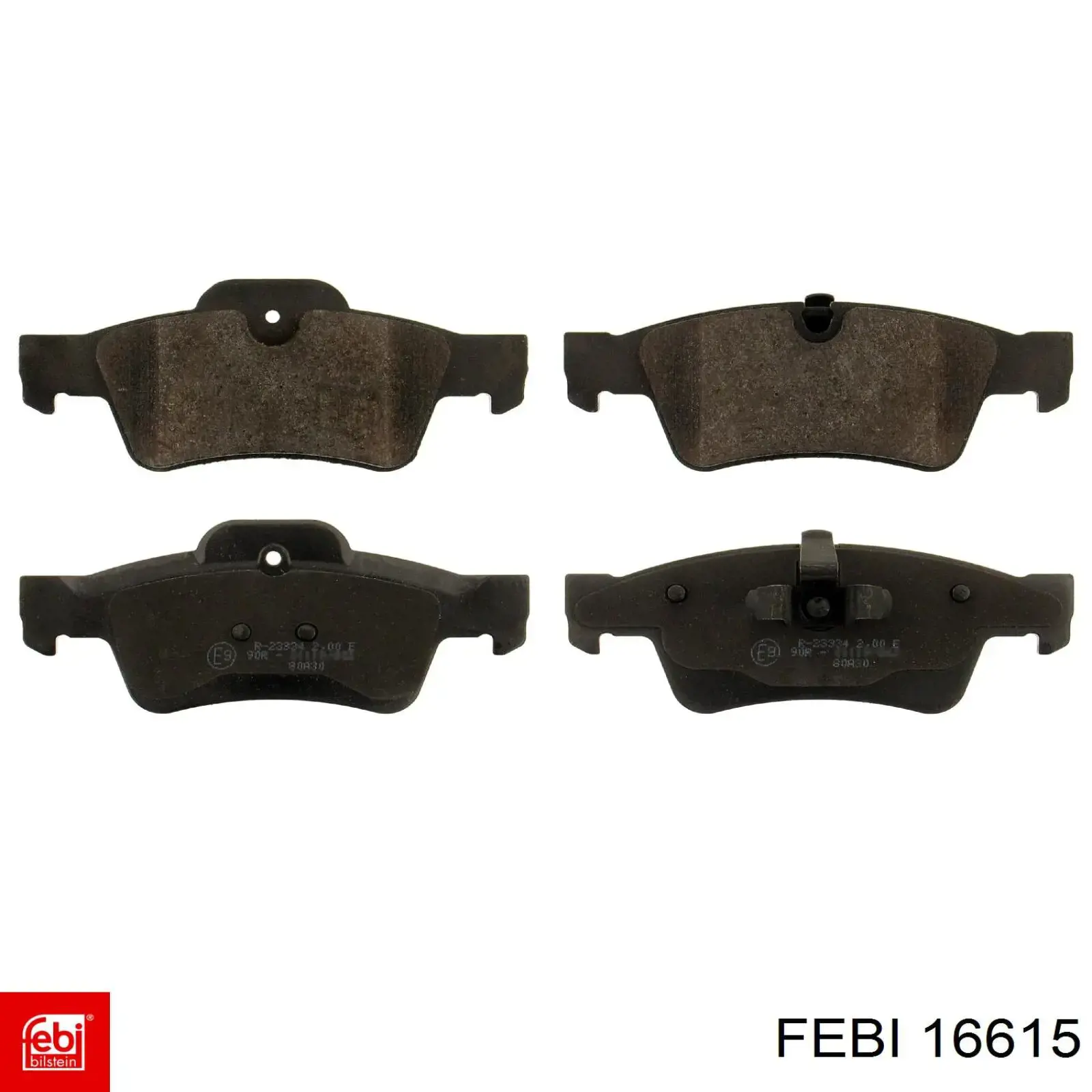 Okładziny (klocki) do hamulców tarczowych tylne Febi 16615 cena, od 25,73 USD