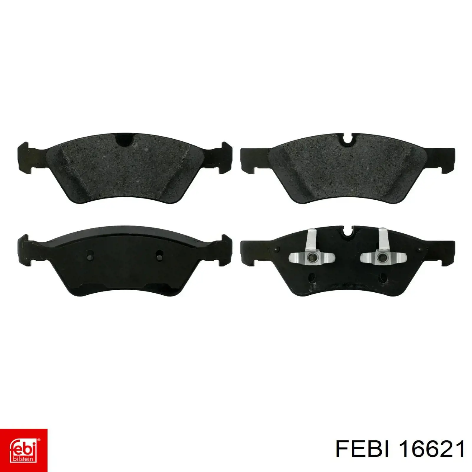 Klocki hamulcowe przednie tarczowe Febi 16621 cena, od 40,68 USD