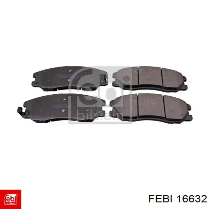 Klocki hamulcowe przednie tarczowe Febi 16632 cena, od 27,48 USD