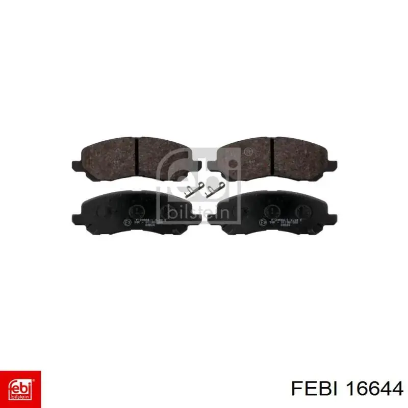 Klocki hamulcowe przednie tarczowe Febi 16644 cena, od 25,53 USD