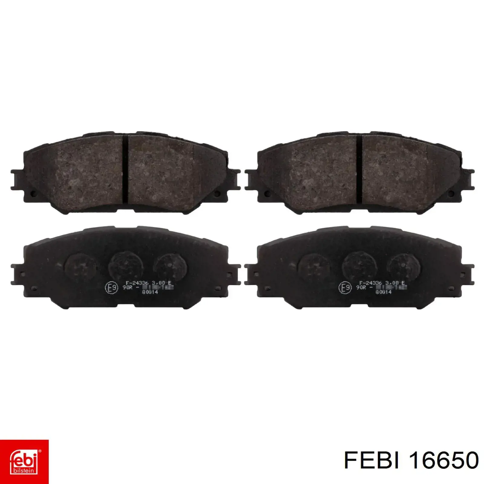 Klocki hamulcowe przednie tarczowe Febi 16650 cena, od 24,57 USD