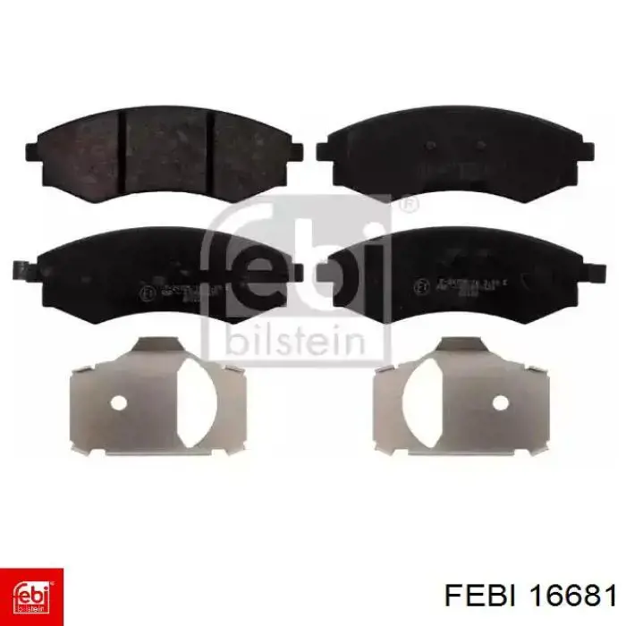 Klocki hamulcowe przednie tarczowe Febi 16681 cena, od 25,37 USD