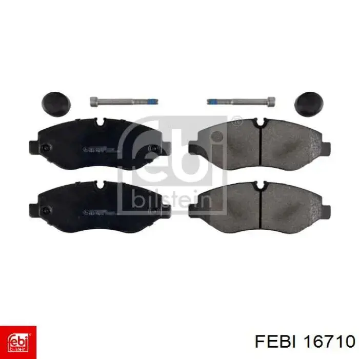 Klocki hamulcowe przednie tarczowe Febi 16710 cena, od 29,56 USD