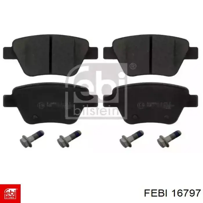 Okładziny (klocki) do hamulców tarczowych tylne Febi 16797 cena, od 52,96 USD