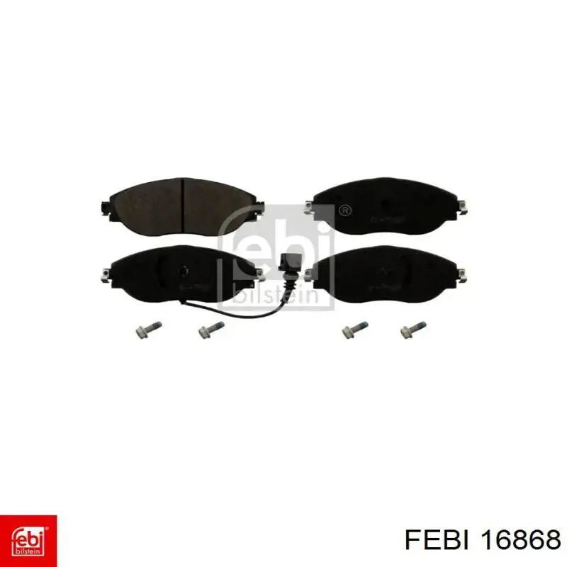 Klocki hamulcowe przednie tarczowe Febi 16868 cena, od 42,00 USD
