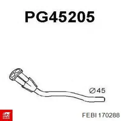 170288 Febi Przewód hamulcowy tylny lewy