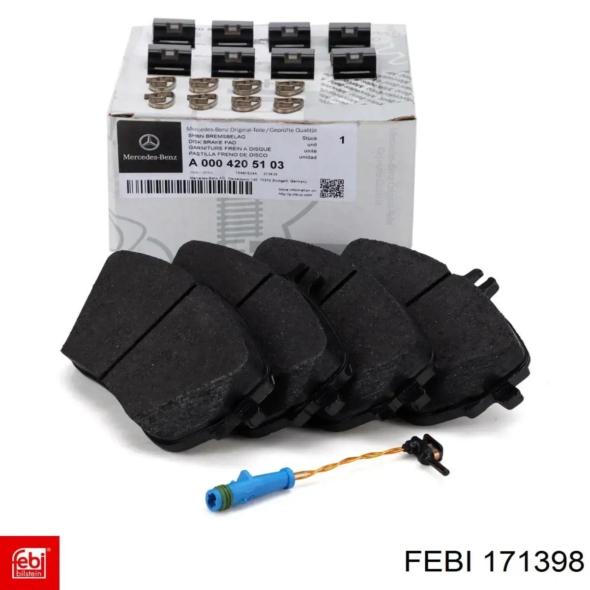 KTJX612K021AED Ford Klocki hamulcowe przednie tarczowe
