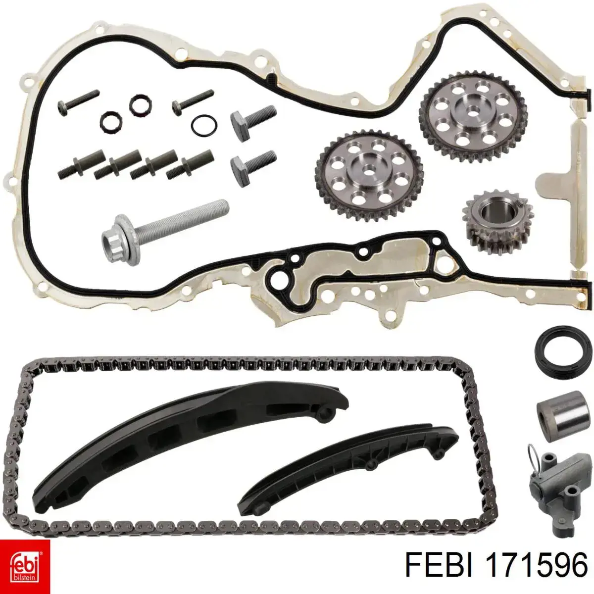 Łańcuch rozrządu, zestaw Febi 171596 cena, od 189,81 USD