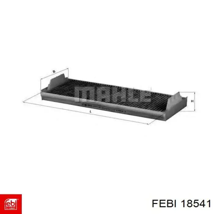 Do koszyka 18541 Febi Filtr kabiny