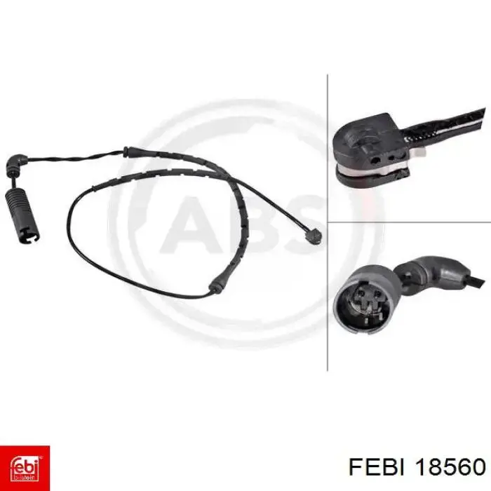 Czujnik zużycia klocków hamulcowych tylny Febi 18560 cena, od 11,53 USD