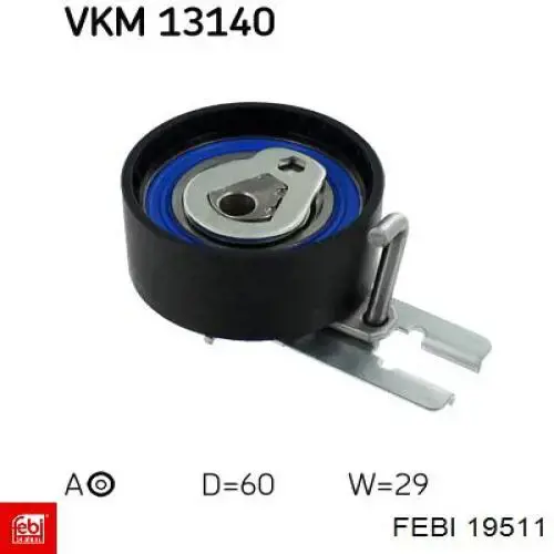 Do koszyka 19511 Febi Rolka napinacza paska rozrządu