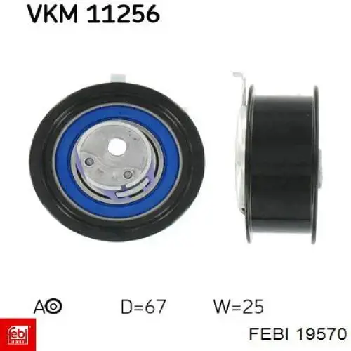 Do koszyka 19570 Febi Rolka napinacza paska rozrządu
