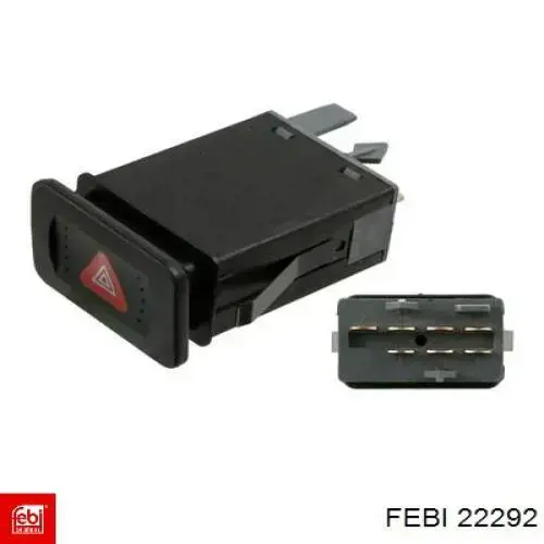 Do koszyka 22292 Febi Przycisk włączania światła awaryjnego