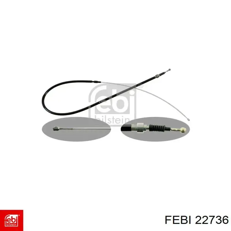 Linka hamulca ręcznego tylna prawa/lewa Febi 22736 cena, od 12,17 USD