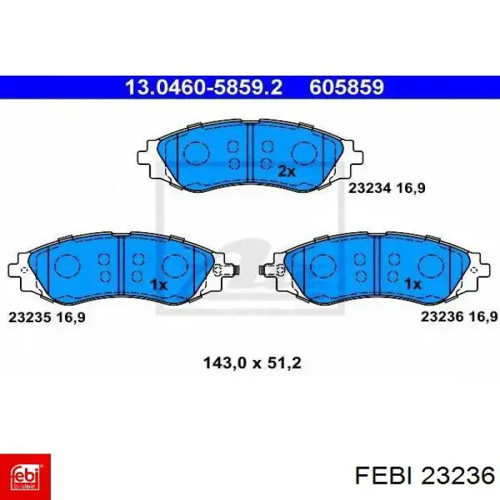 Do koszyka 23236 Febi Łącznik stabilizatora przedniego lewy