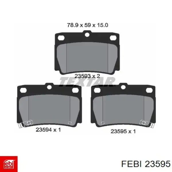 Do koszyka 23595 Febi Zestaw naprawczy maglownicy (mechanizmu) (zestaw uszczelniaczy)