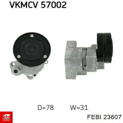 Napinacz paska napędowego Febi 23607 cena, od 61,53 USD