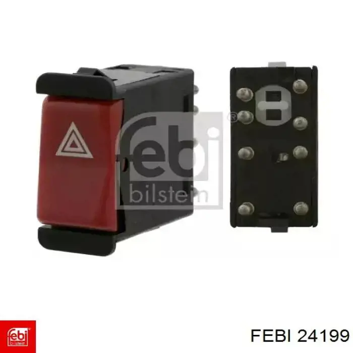 Przycisk włączania światła awaryjnego Febi 24199 cena, od 9,23 USD