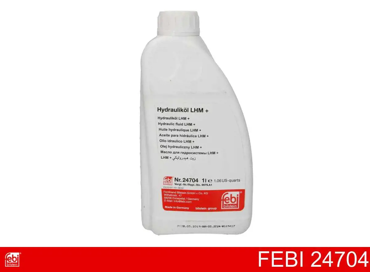 Płyn hydraulicznego układu wspomagania Febi 24704 cena, od 13,53 USD