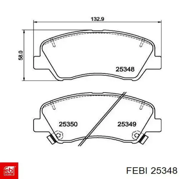 Do koszyka 25348 Febi Prowadnica napinacza łańcucha rozrządu