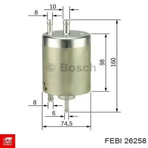 Do koszyka 26258 Febi Filtr paliwa
